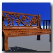 3D Rose Park Bench Bryce free download
